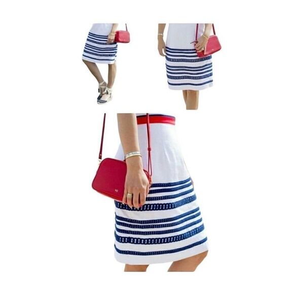 Vineyard vines, NWT women’s plus size textured, cotton strapless dress S/16 ￼ - Picture 2 of 5